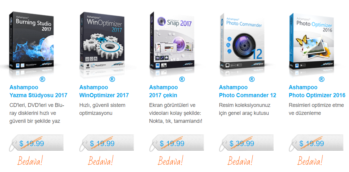 5 Ashampoo Programı