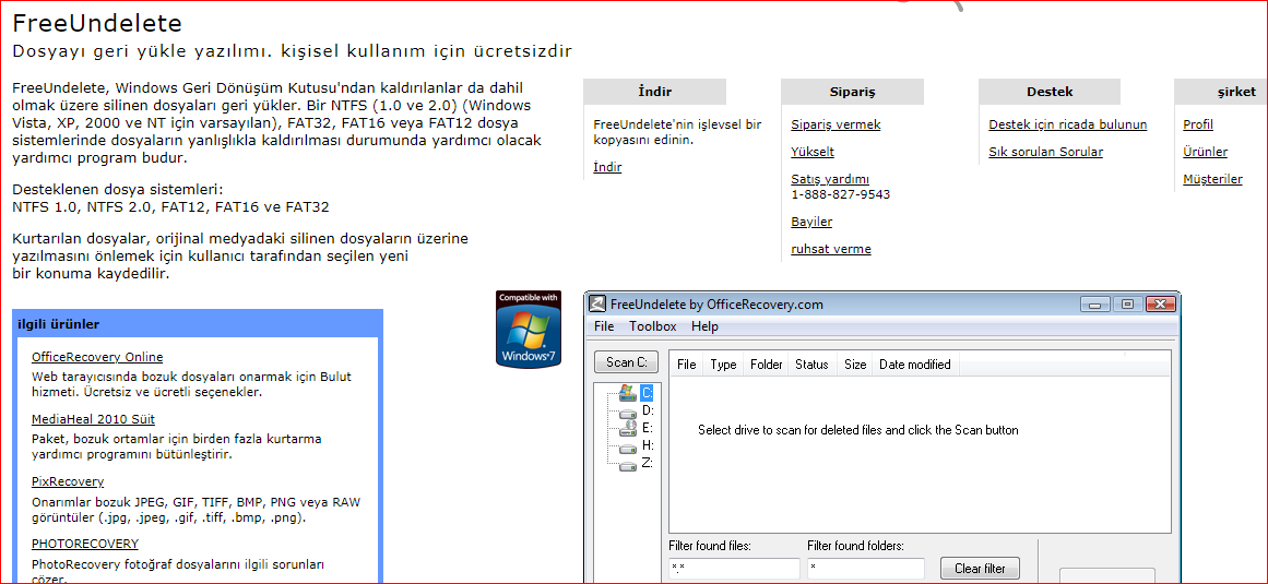 FreeUndelete Ücretsiz,FreeUndelete