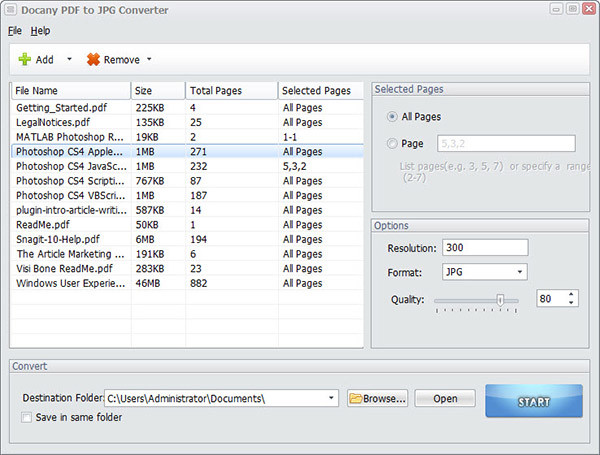 Docany PDF to JPG Converter