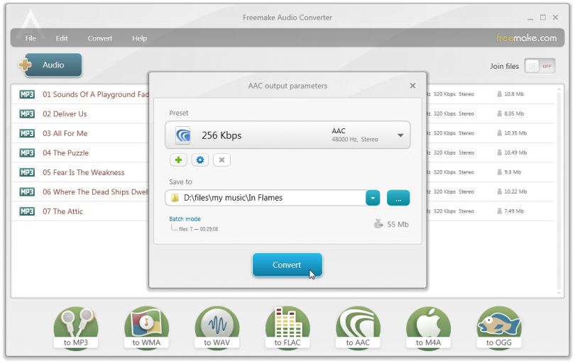 FreemakeAudioConverter ücretsiz
