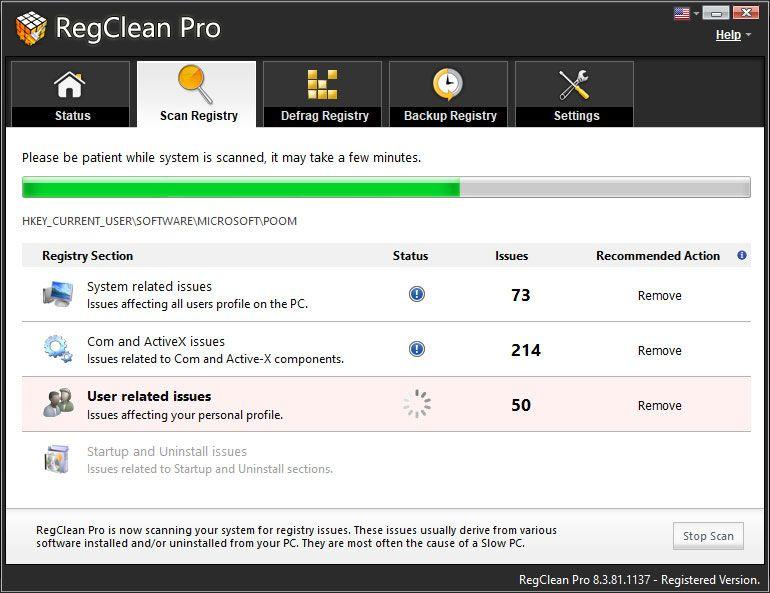 reg-clean-pro-tarama, regclean pro dolu