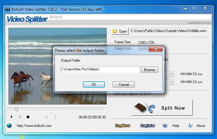 Boilsoft Video Splitter