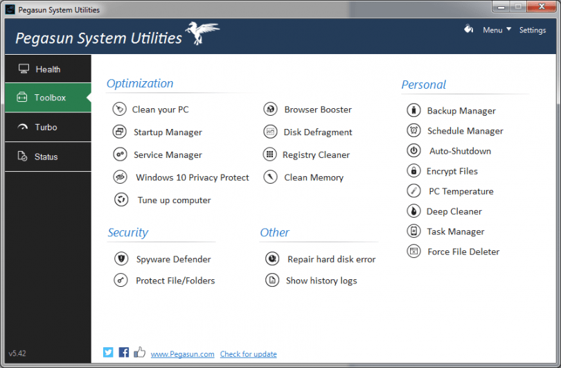 pegasun-system-utilities