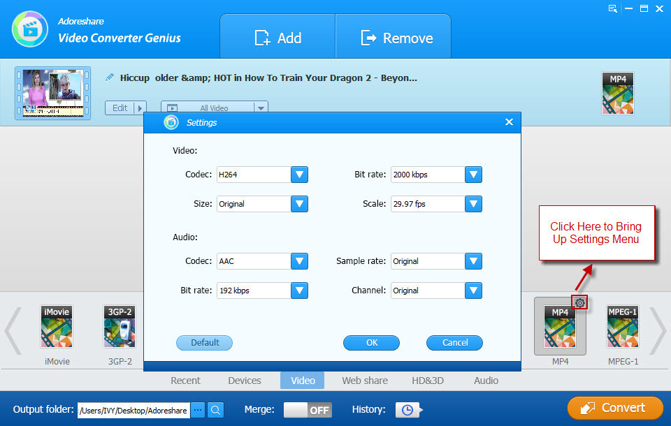 Adoreshare Video Converter Genius