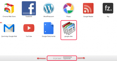 Google chrome sayfalar arası geçiş