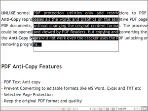 PDF Content Anti-copy Protection