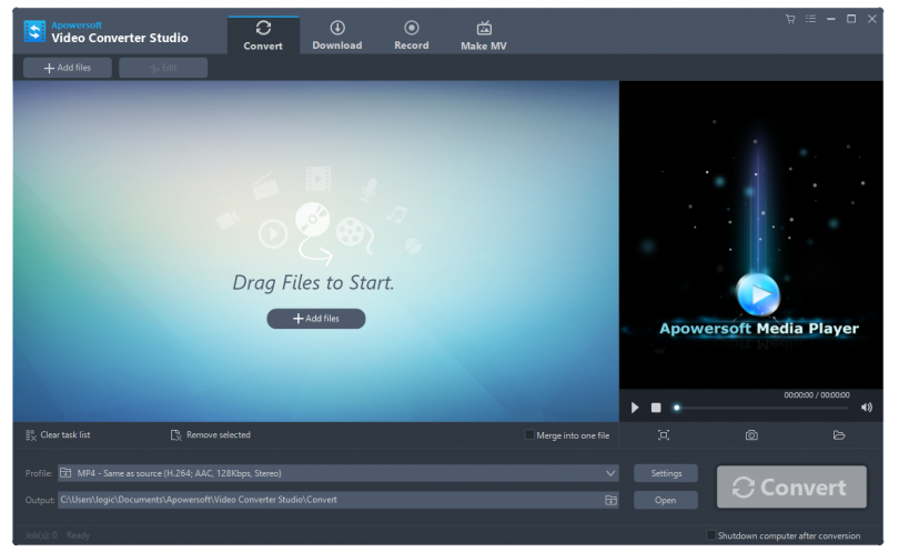 Apowersoft Video Converter Studio