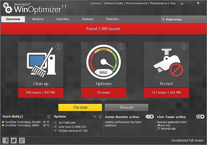 Ashampoo WinOptimizer 11