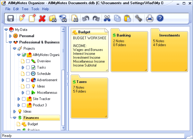allmynotes-organizer