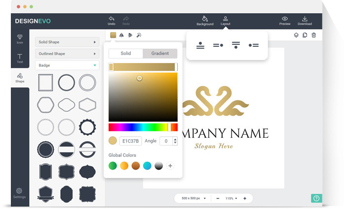DesignEvo Logo Maker Ücretsiz