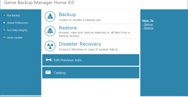 Genie Backup Manager Home 9