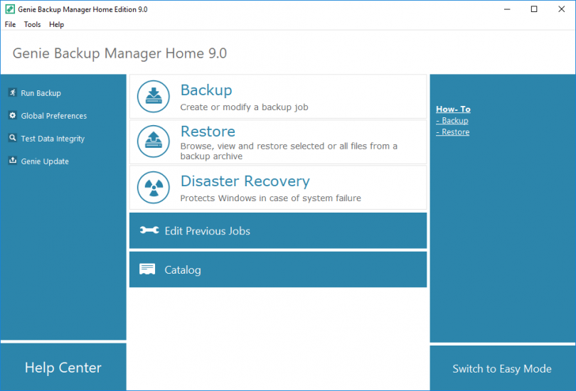 Genie Backup Manager Home 9