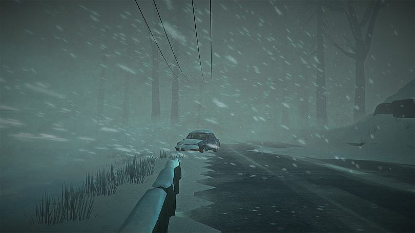 Blizzard in Coastal Highway.