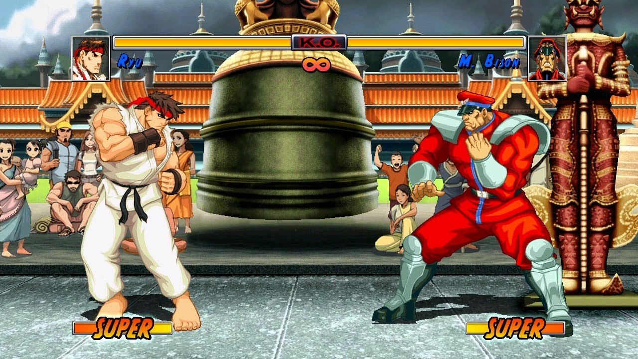 Super Street Fighter II Turbo HD Remix oyunu Ken, Ryu, Blanka, Zangief, Veg...