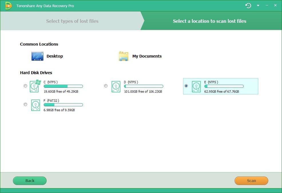 Tenorshare AnyData Recovery Profesyonel